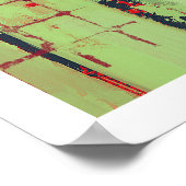 Abstracte kleurenweergave poster (Hoek)