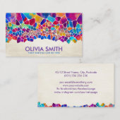 Abstracte kleurige cellen visitekaartje (Voorkant / Achterkant)