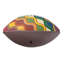 Abstracte kleurige golvende strepen american football