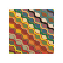 Abstracte kleurige golvende strepen