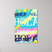 Abstracte kleurige Hola Canvas Afdruk (Voorkant)