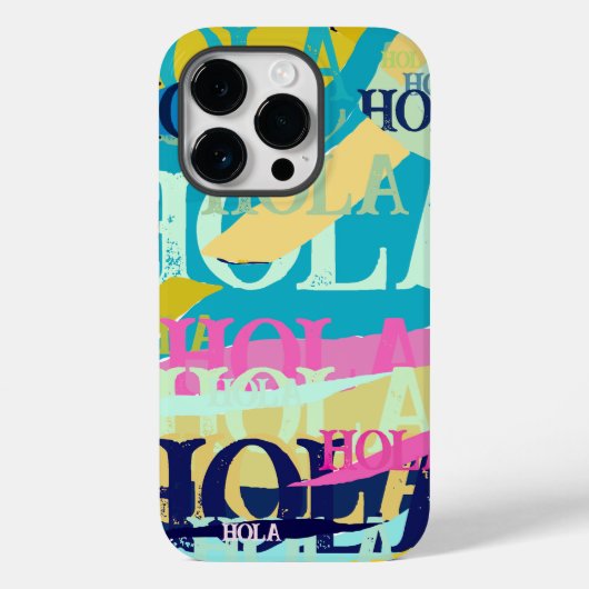 Abstracte kleurige Hola Case-Mate iPhone Case (Achterkant)