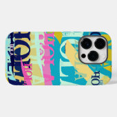 Abstracte kleurige Hola Case-Mate iPhone Case (Achterkant (horizontaal))