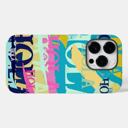 Abstracte kleurige Hola Case-Mate iPhone Case (Achterkant (horizontaal))