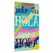 Abstracte kleurige Hola Klembord (Rechts)