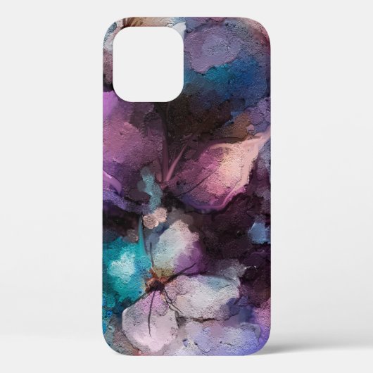 Abstracte kleurige olie, acrylverf van veer Case-Mate iPhone case (Achterkant)