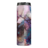 Abstracte kleurige olie, acrylverf van veer thermosbeker (Achterkant)