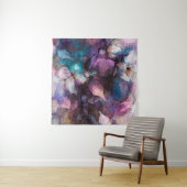 Abstracte kleurige olie, acrylverf van veer wandkleed (In Situ (horizontaal))