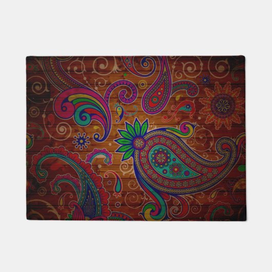 Abstracte kleurige portierklep deurmat (Voorkant)