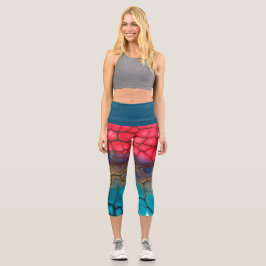 Abstracte kleurige Yoga/oefent hooggegolfd uit