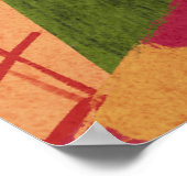 Abstracte Kleurkunst Poster (Hoek)