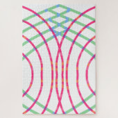 Abstracte Kleurlijn Legpuzzel (Verticaal)