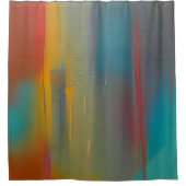Abstracte kleurmix douchegordijn (Voorkant)