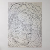 Abstracte kleurpagina poster (Voorkant)