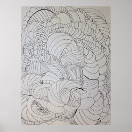 Abstracte kleurpagina poster