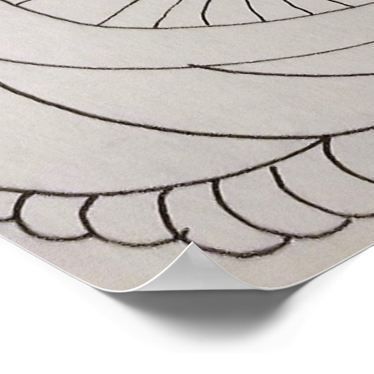 Abstracte kleurpagina poster (Hoek)