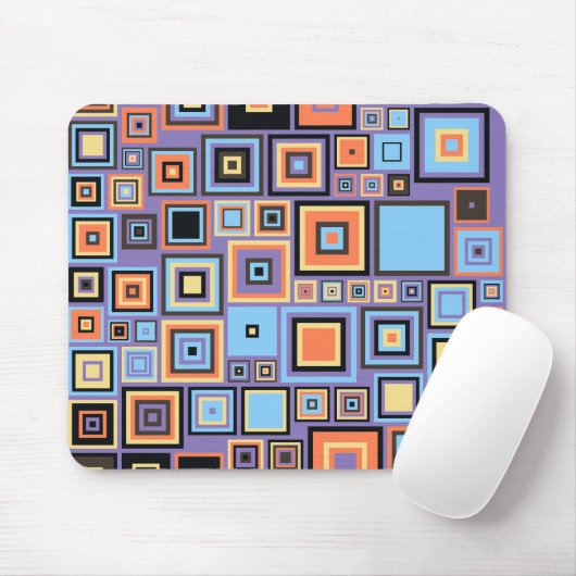 Abstracte kleurpleinen muismat (Met muis)