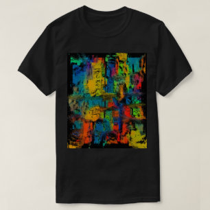 Abstracte kleurrijke 3D T-shirt