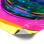 abstracte kleurrijke achtergrond met kleurrijke sc poster (Hoek)