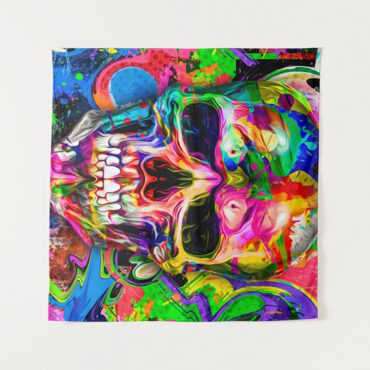 abstracte kleurrijke achtergrond met kleurrijke sc wandkleed (Voorkant (horizontaal))