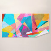 Abstracte kleurrijke achtergrond van waterverf met badhanddoek (Badhanddoek)