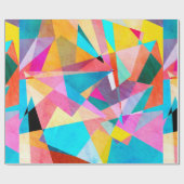 Abstracte kleurrijke achtergrond van waterverf met cadeaupapier (Vlak)