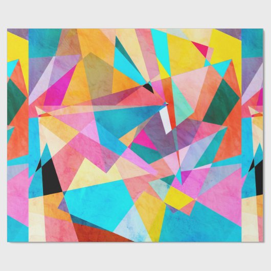 Abstracte kleurrijke achtergrond van waterverf met cadeaupapier (Vlak)