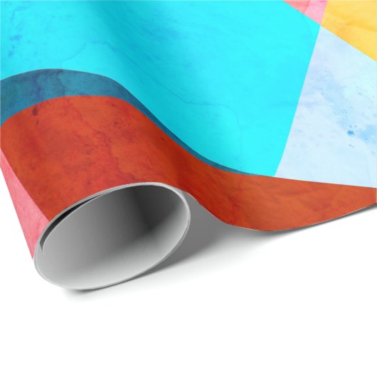 Abstracte kleurrijke achtergrond van waterverf met cadeaupapier (Rol Hoek)