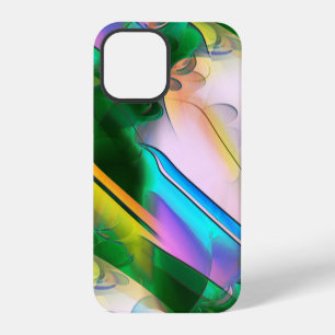 Abstracte kleurrijke bladeren in psychedelische st iPhone 12 pro hoesje