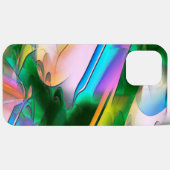 Abstracte kleurrijke bladeren met psychedelische s Case-Mate iPhone case (Achterkant (horizontaal))