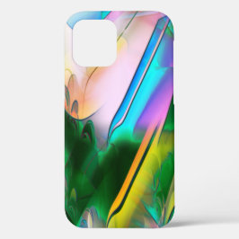 Abstracte kleurrijke bladeren met psychedelische s Case-Mate iPhone case