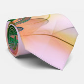 Abstracte kleurrijke bladeren met psychedelische s stropdas (Opgerold)