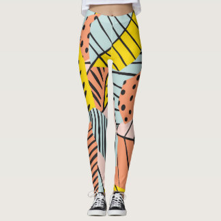 Abstracte kleurrijke bladeren, natuur. leggings