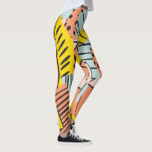 Abstracte kleurrijke bladeren, natuur. leggings (Rechts)
