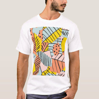 Abstracte kleurrijke bladeren, natuur. t-shirt