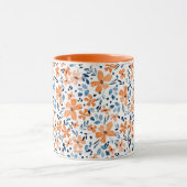 Abstracte kleurrijke bloemen mok (Midden)