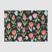 Abstracte kleurrijke bloemen tissuepapier (Voorkant)