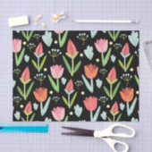 Abstracte kleurrijke bloemen tissuepapier (Craft)