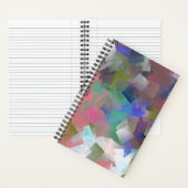 Abstracte kleurrijke blokjes notitieboek (Binnen)