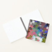 Abstracte kleurrijke blokjes notitieboek (Binnen)