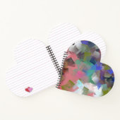 Abstracte kleurrijke blokjes notitieboek (Binnen)