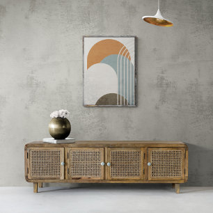 Abstracte Kleurrijke Boho Rainbow Wall Art Decor Poster