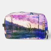 Abstracte kleurrijke bomen cosmetische tas (Voorkant)