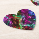Abstracte kleurrijke bont prismatische achtergrond kartonnen onderzetters (Gekanteld)