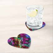 Abstracte kleurrijke bont prismatische achtergrond kartonnen onderzetters (Insitu)