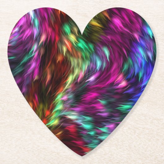 Abstracte kleurrijke bont prismatische achtergrond kartonnen onderzetters (Voorkant)