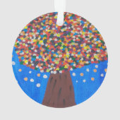 Abstracte kleurrijke boom ornament (achterkant)