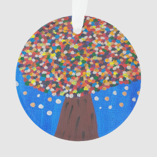 Abstracte kleurrijke boom ornament