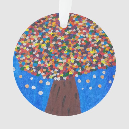 Abstracte kleurrijke boom ornament (voorkant)