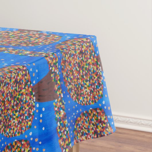 Abstracte kleurrijke boom tafelkleed (Voorbeeld)
